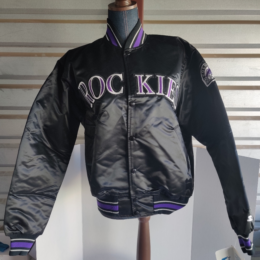 Vtg starter Colorado Rockies satin jacket (M)